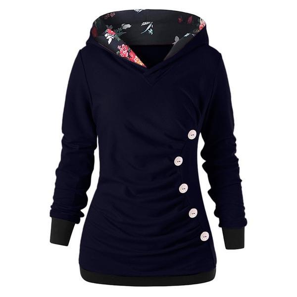 Casual fashion solid color pullover hoodie Limorista