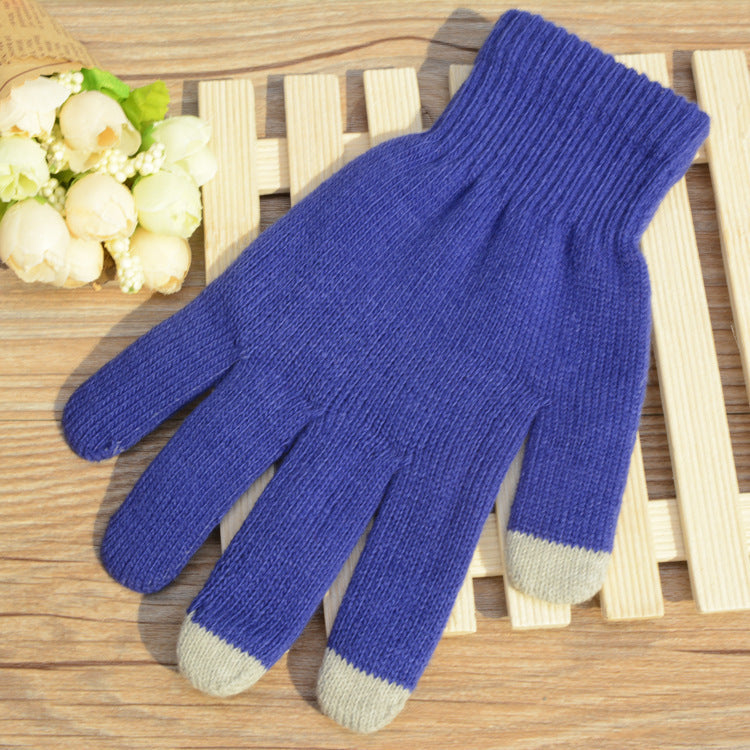 Touch screen gloves warm knit wool touch screen gloves winter touch gloves Limorista