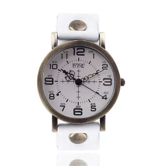 Belt Retro Neutral Watch European And American Digital Women&