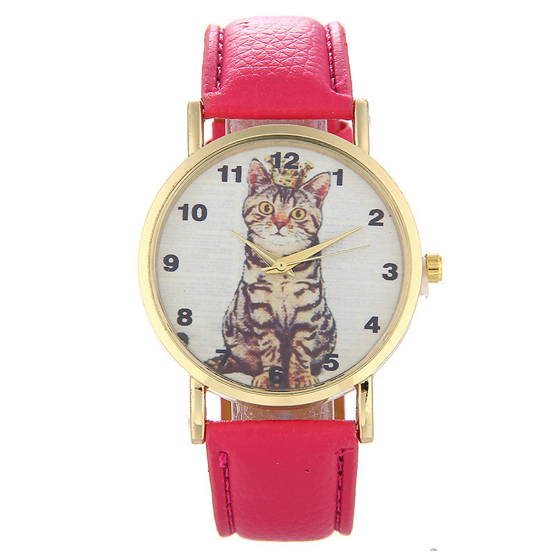 Squatting cute kitten pattern Watch Limorista