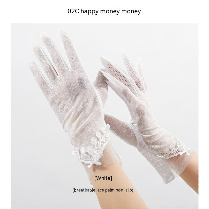 Lightweight Breathable Lace Sun Protection Gloves Limorista