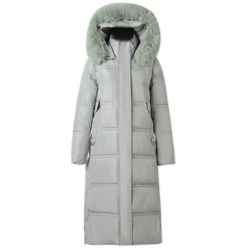 Over-the-knee Down Cotton Jacket Thickened Cotton-padded Coat Limorista
