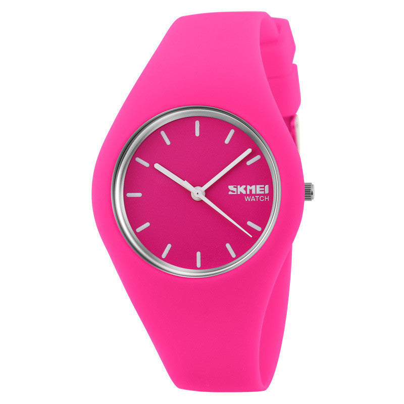 Fashion Simple Jelly Color Couple Waterproof Watch Limorista