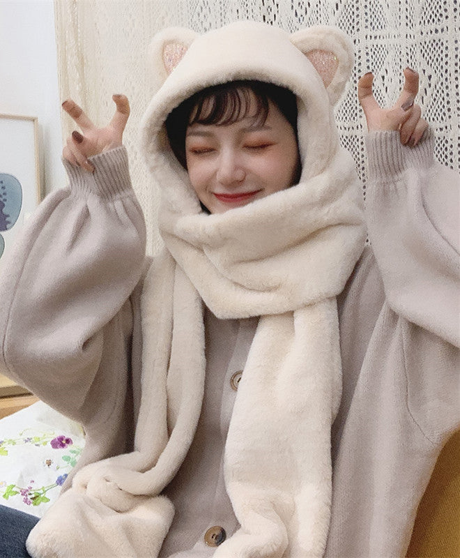Bear ears scarf hat Limorista