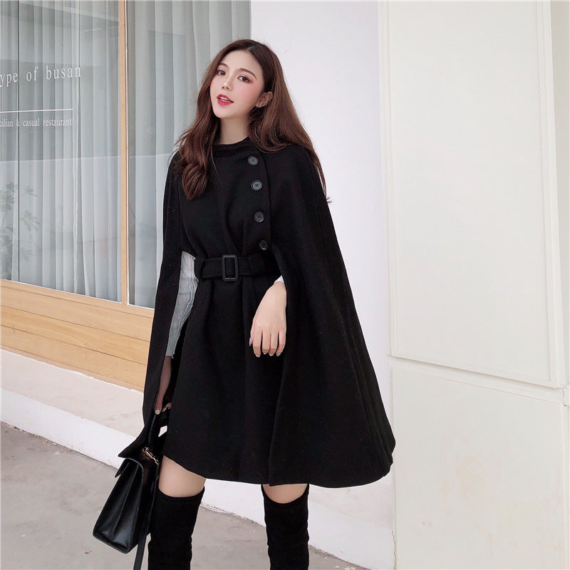 All-match Cloak Woolen Coat Autumn And Winter Limorista