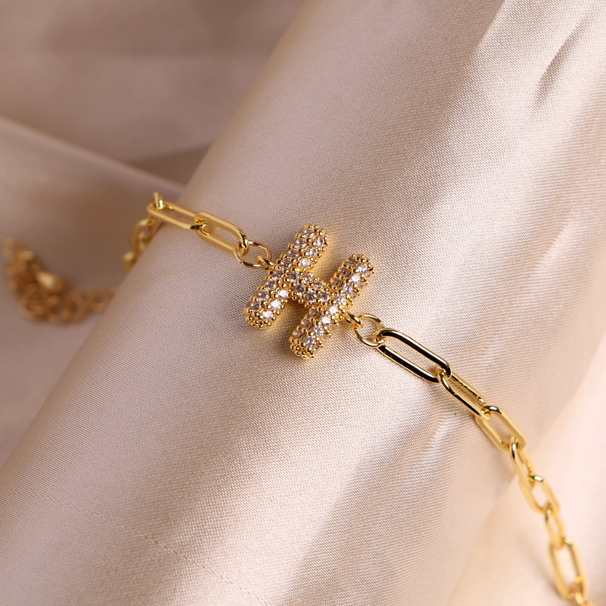 18K Bubble Balloon 26 English Zircon Clip Bracelet Limorista