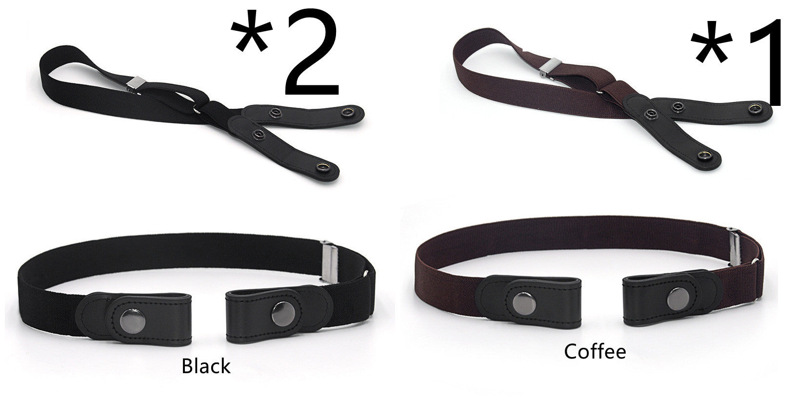 Jeans Belt Seamless Elastic Without Buckle All-match Lazy Belt Limorista