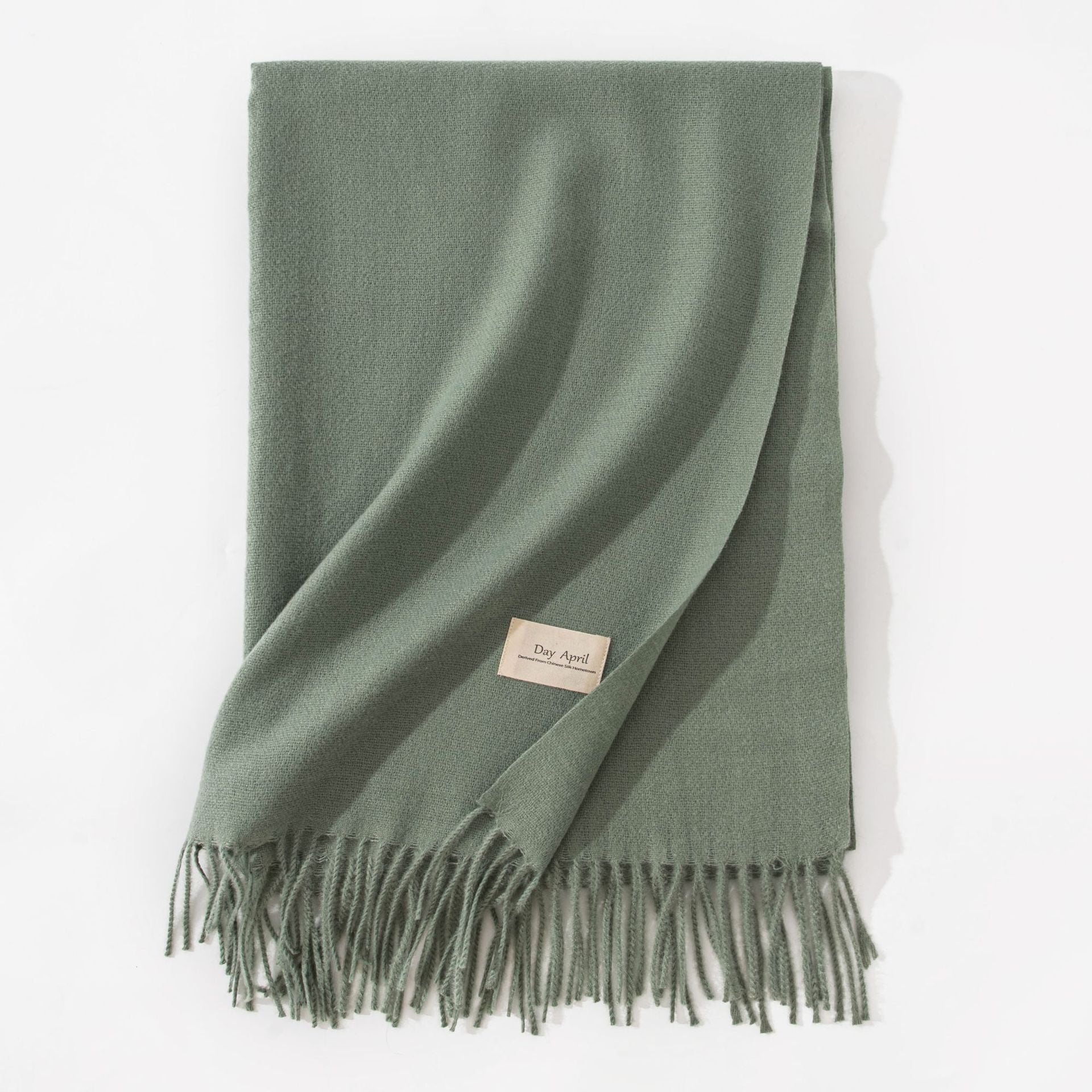 Pure Color Artificial Cashmere Scarf Women&