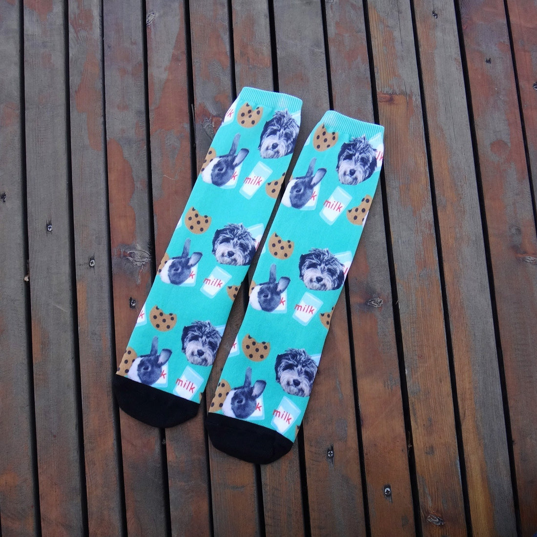 Cartoon Pet Head Face Socks Limorista