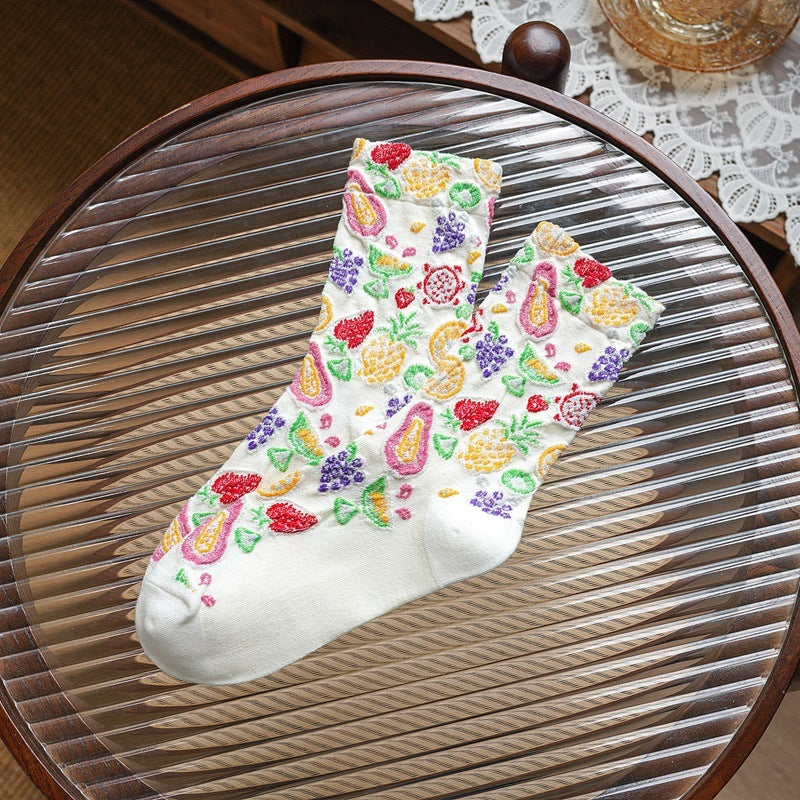 Mid-tube Pile Socks Autumn And Winter Korean Version Of Sen Series Limorista