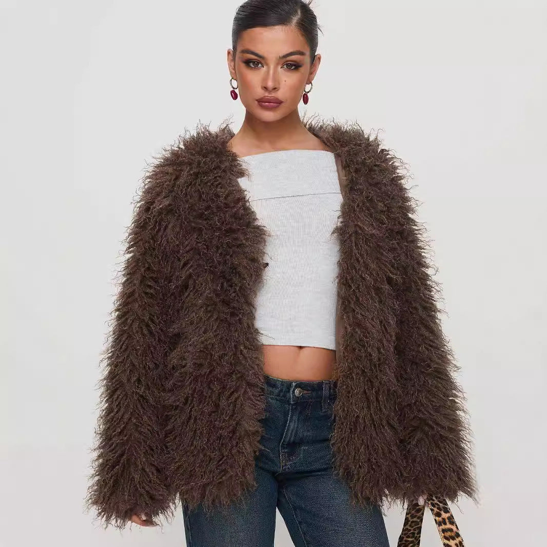 Coat Faux Fur Jacket Limorista