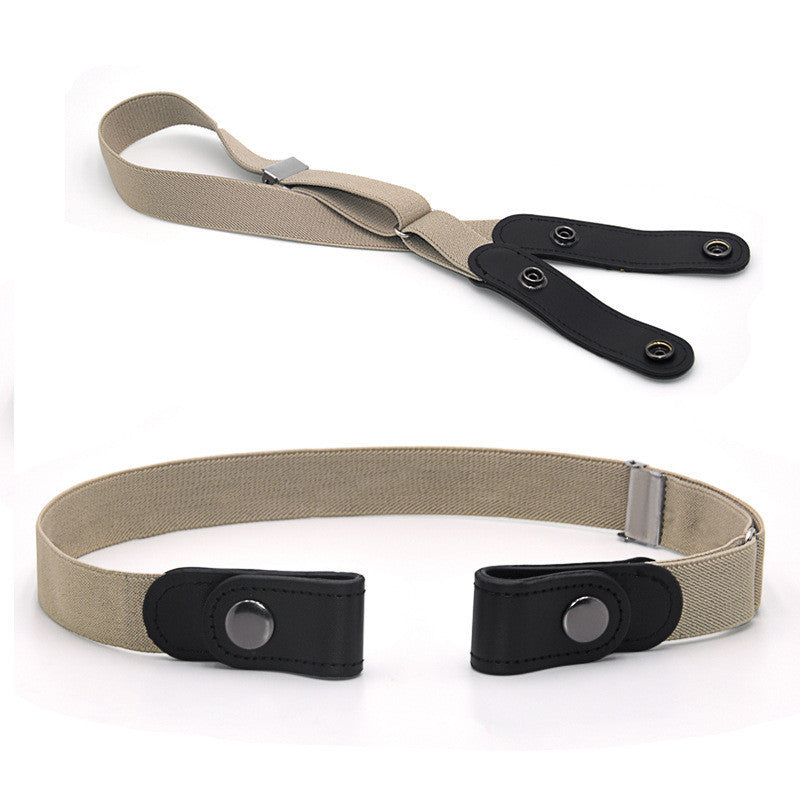 Jeans Belt Seamless Elastic Without Buckle All-match Lazy Belt Limorista