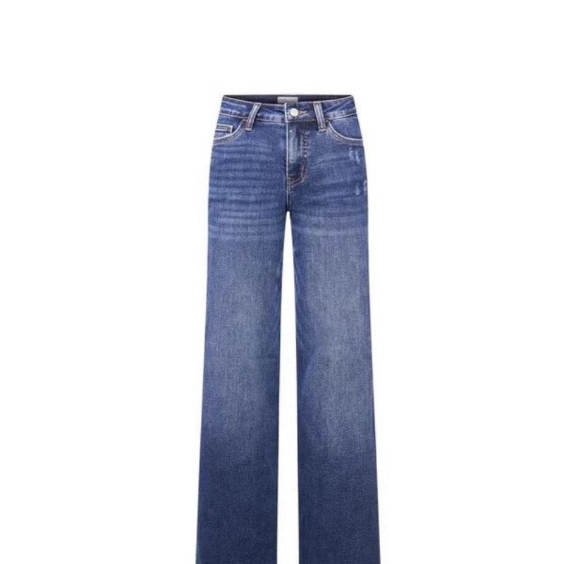 Narrow Wide-leg Pants High Waist Hip Lift Straight Loose Jeans Limorista