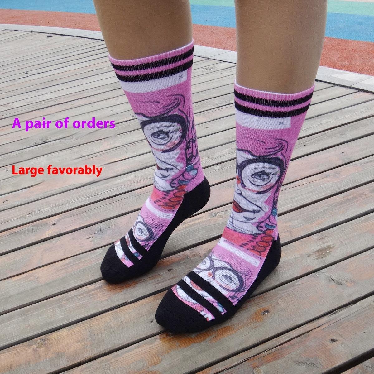 Cartoon Pet Head Face Socks Limorista