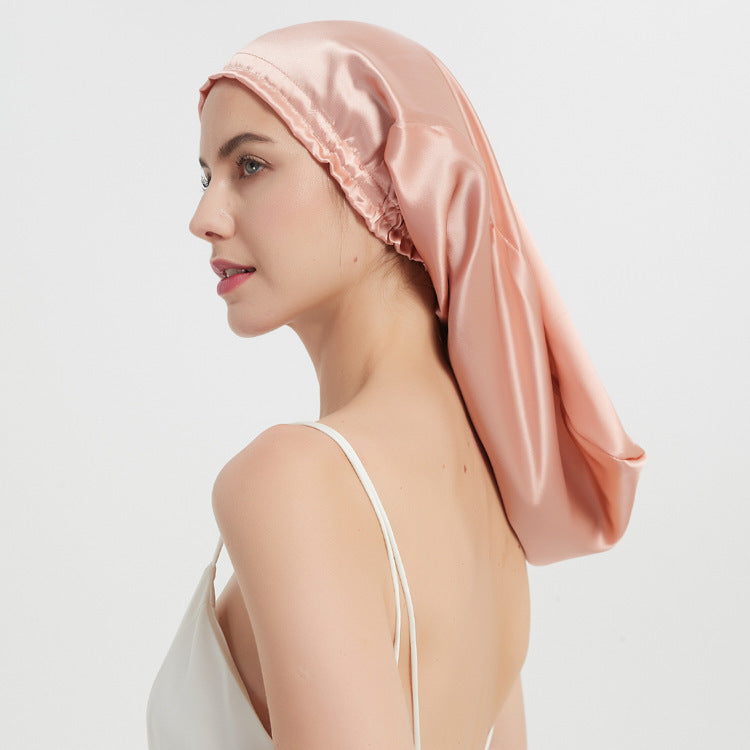 Silk Long Tube Nightcap Hair Care Thermal Heat Cap Limorista