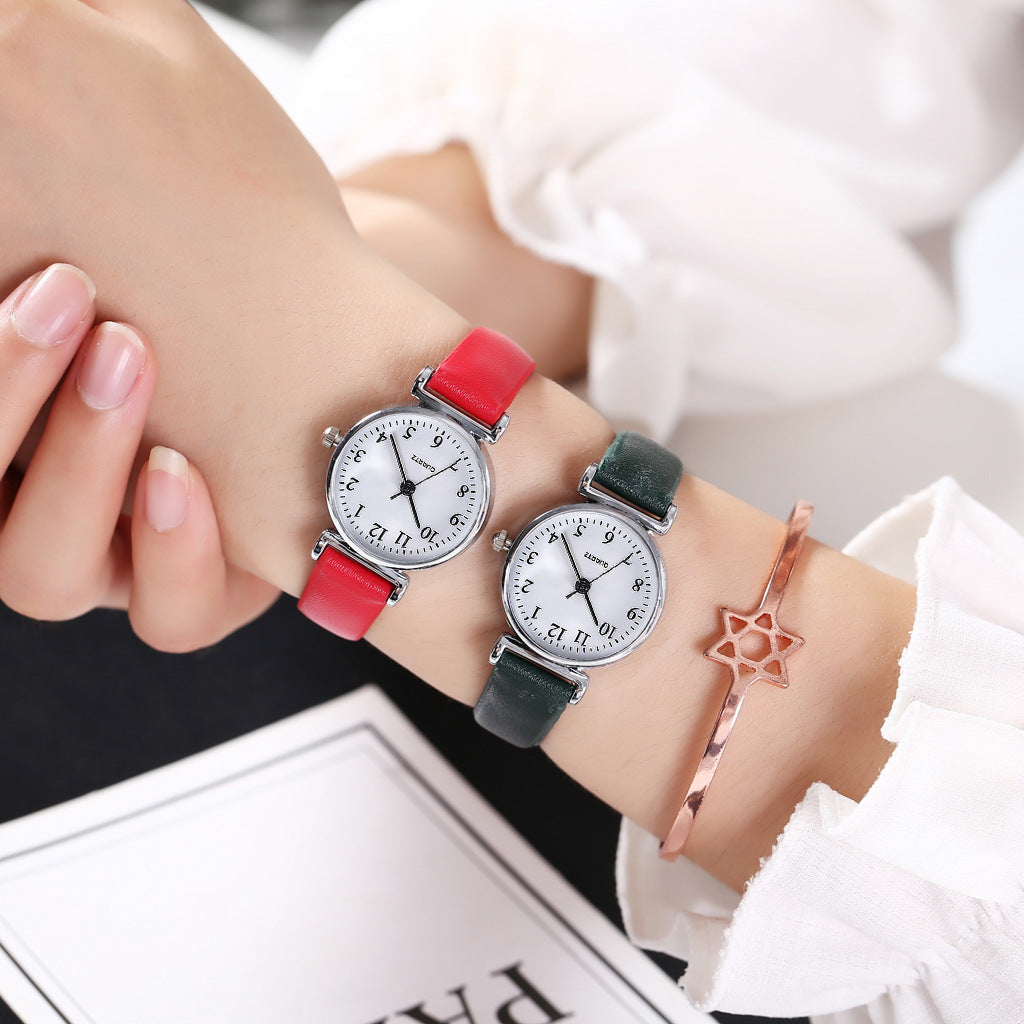 Small And Simple Temperament Student Quartz Watch With Thin Strap Limorista