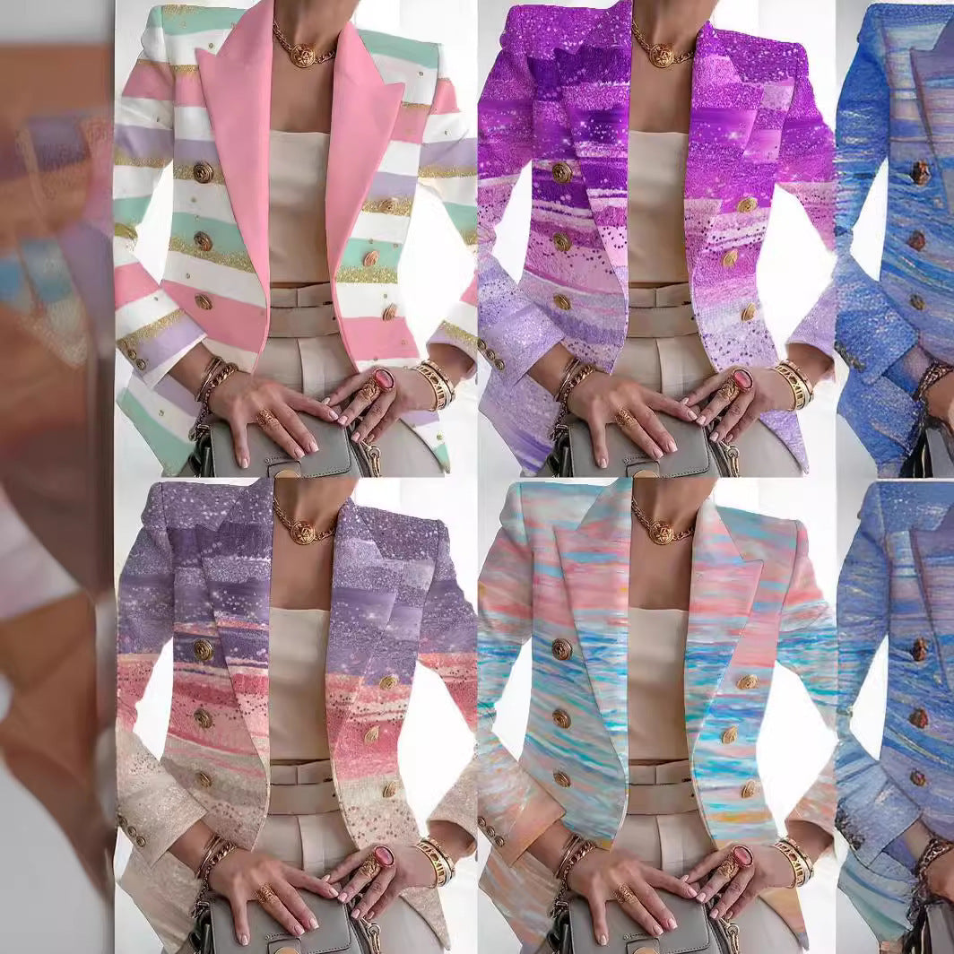 Coat Printed Cardigan Women&