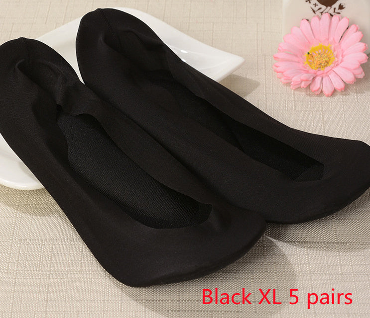 3D Arch Foot Massage Health Care Women Summer Socks Ice Silk Socks Shallow Mouth Silica Gel Invisible Slippers Feet Care Limorista