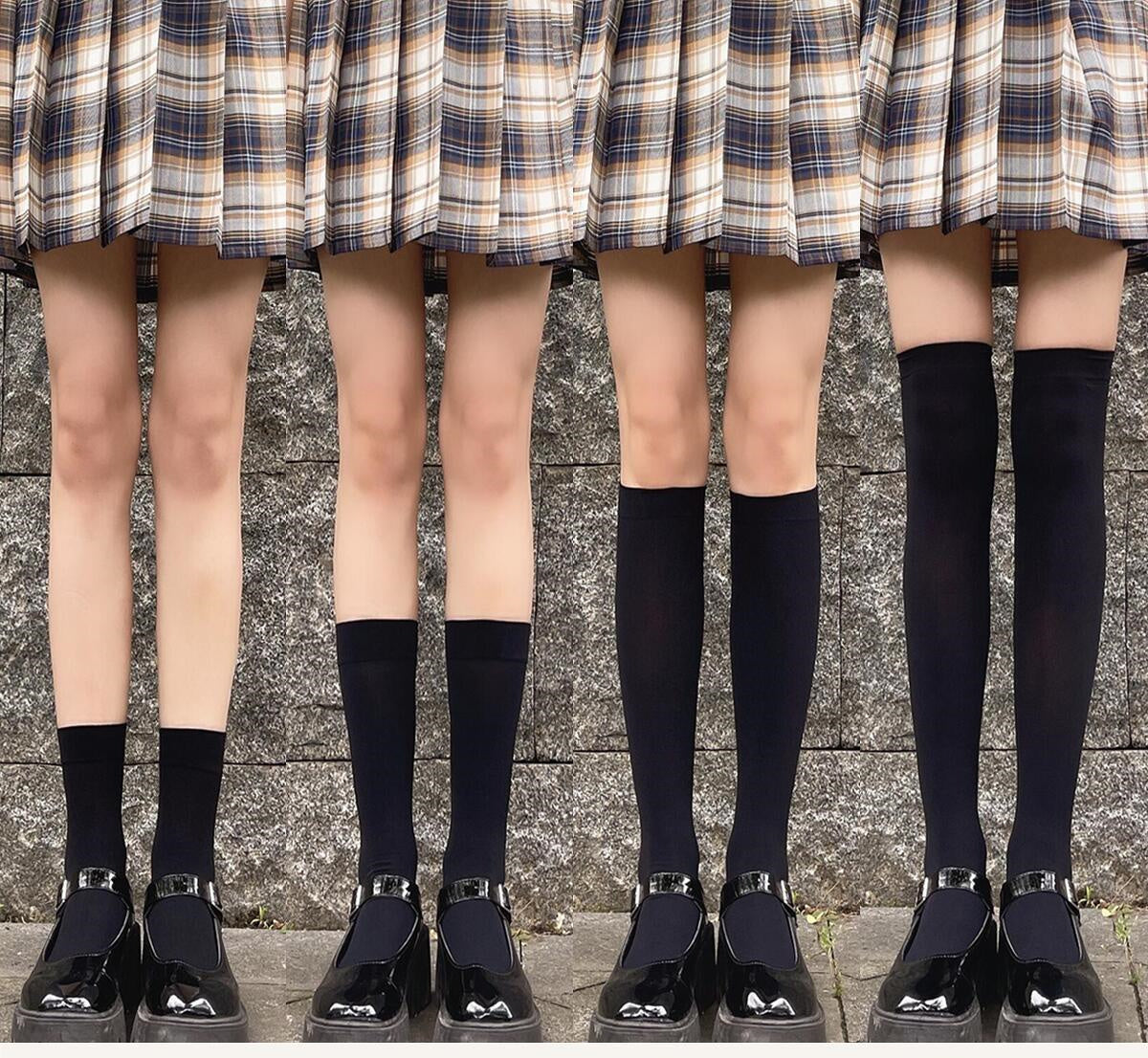 Japanese Jk Hollow Net Stockings Soft Sister Female Middle Tube Limorista