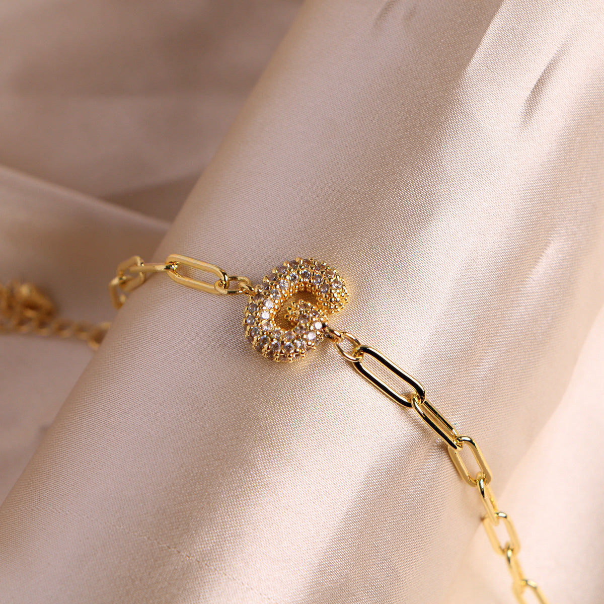 18K Bubble Balloon 26 English Zircon Clip Bracelet Limorista