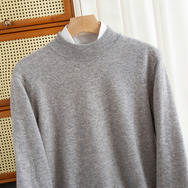 Half-collar Wool Sweater Male Limorista
