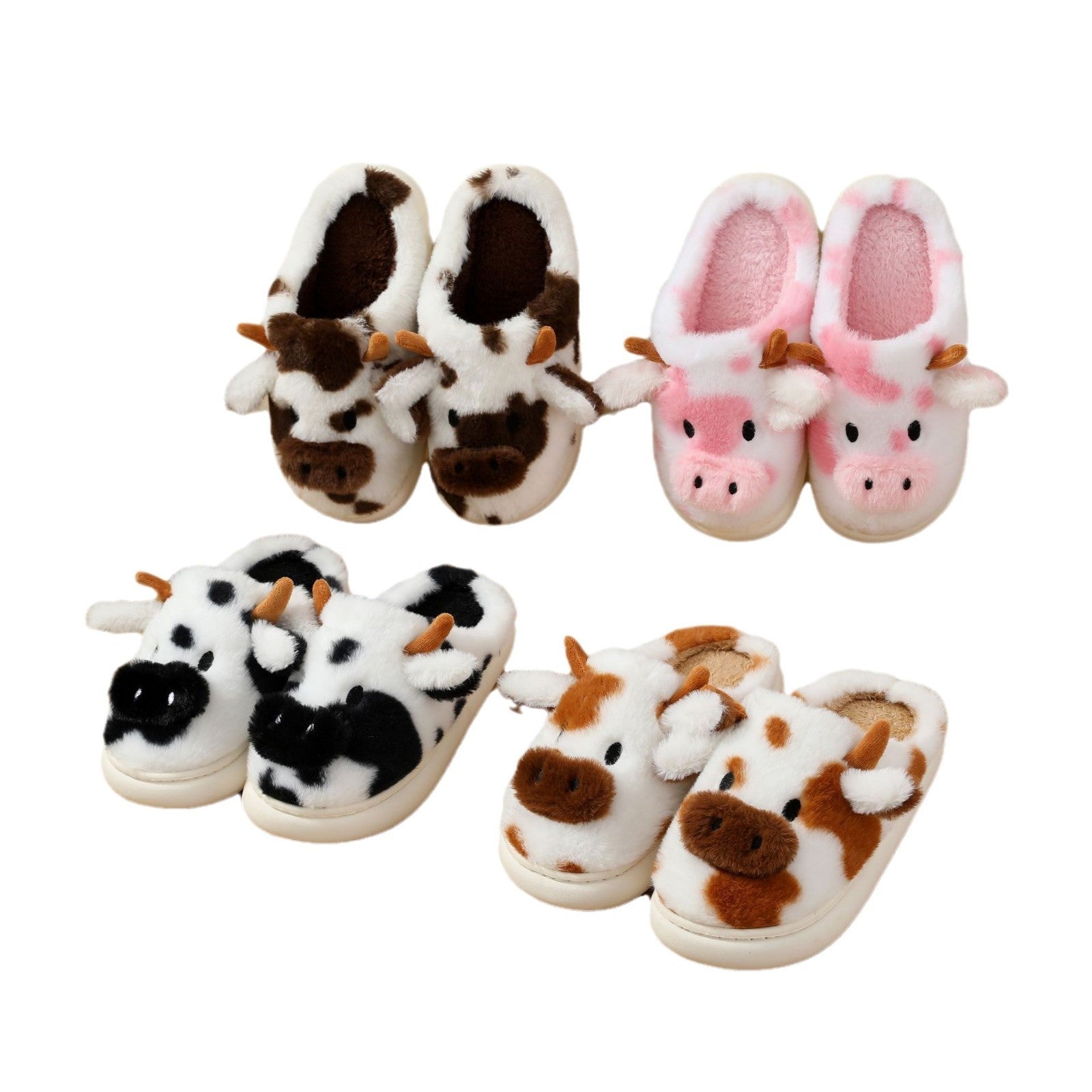 Thickened Non-slip Couple Outdoor Home Fur Cotton Slippers Limorista