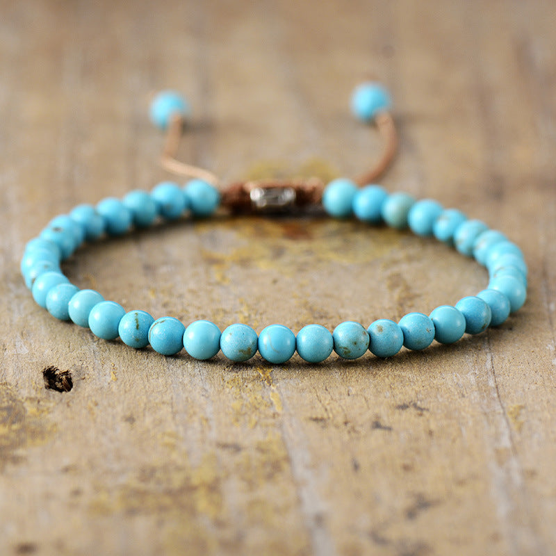 Simple Natural Stone Beaded Bracelet Limorista