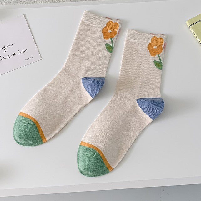 Autumn And Winter Models Of Cute Girls Bubble Mouth Cotton Thigh-high Socks Limorista