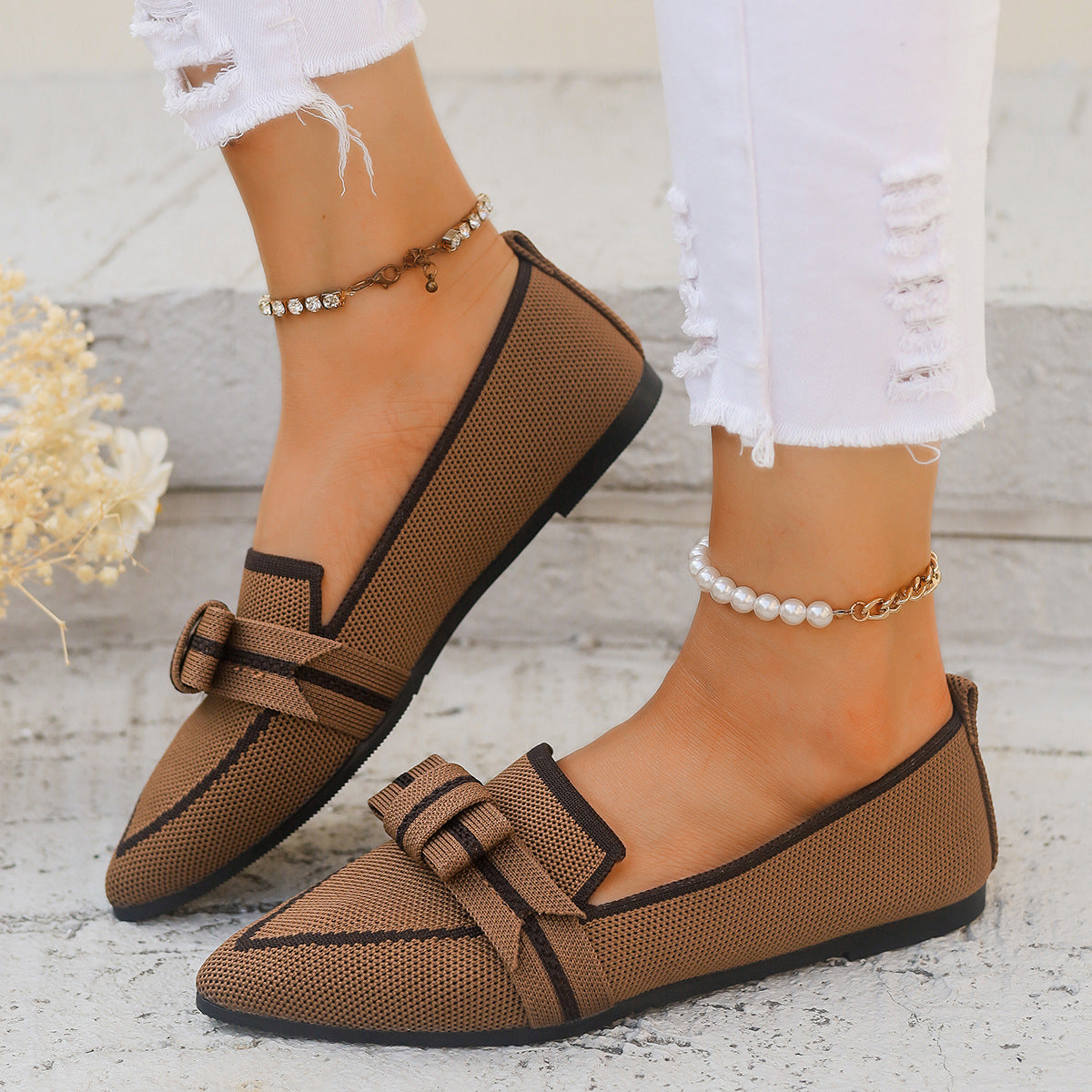 Casual And Comfortable Beautiful Bowknot Popular Element Shoes Limorista