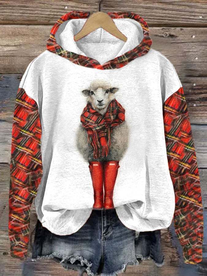 Halloween Animal Print Drop-shoulder Long-sleeve Women&