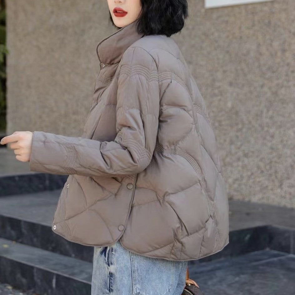 Lightweight Down Jacket Female Loose Lapel Limorista