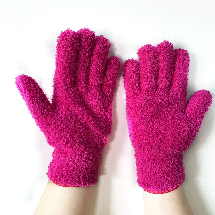 Half Velvet Comfortable Fine Fiber Dust Gloves Limorista