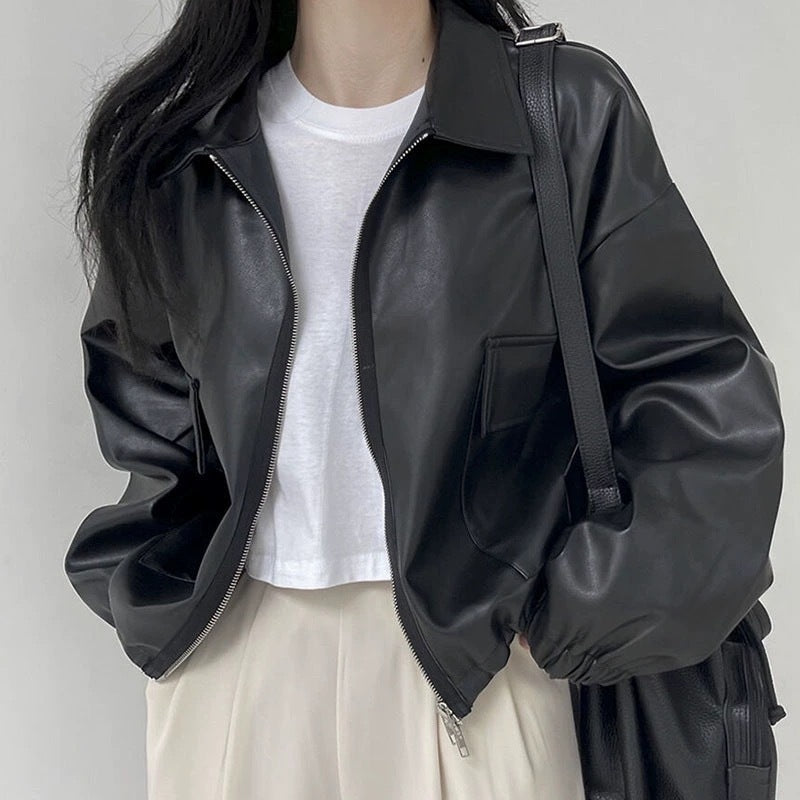 Versatile Long Sleeve Short Coat Women&