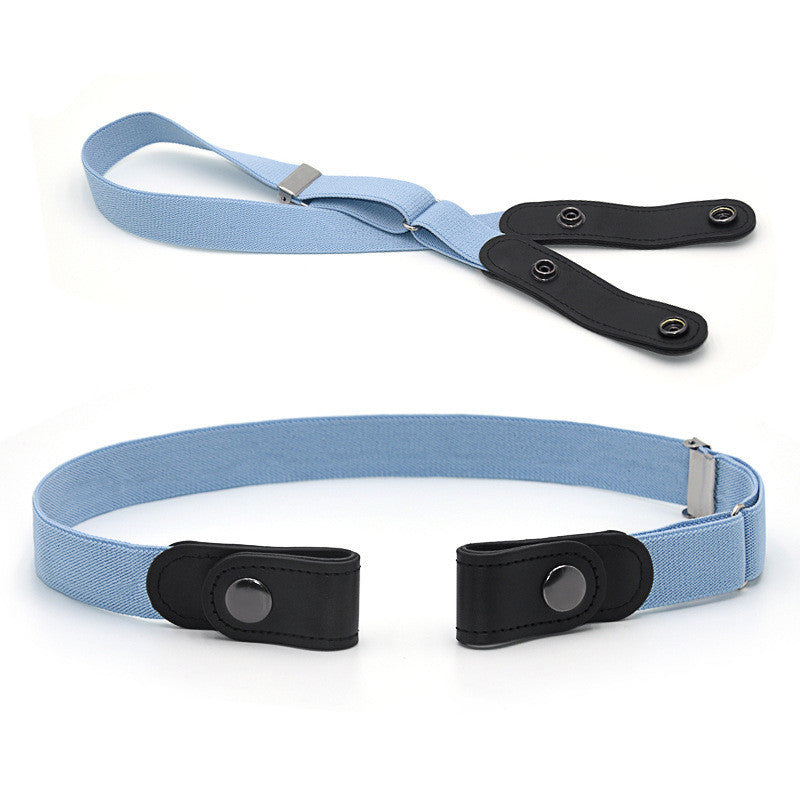 Jeans Belt Seamless Elastic Without Buckle All-match Lazy Belt Limorista