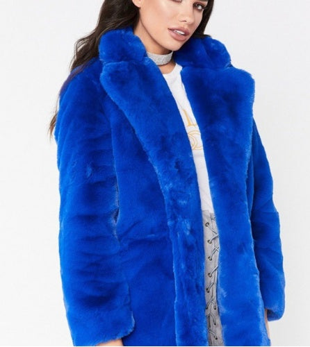 Faux Fur Coat Women Long Sleeve Warm Thick Wave Jackets Plus Size Coat Winter Black Yellow Rose Red Fur Coats Autumn Limorista