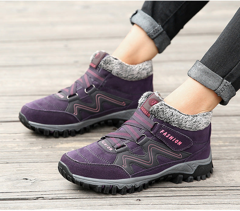 Winter warm and velvet thick couple shoes Limorista