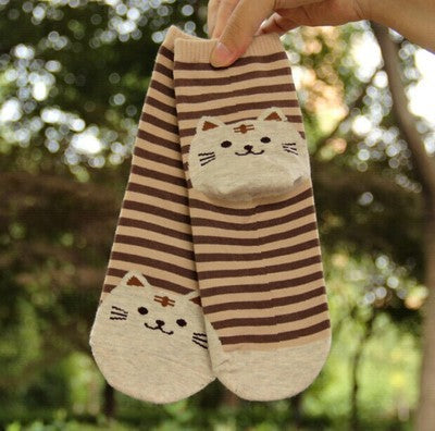 Striped Cat Socks Limorista