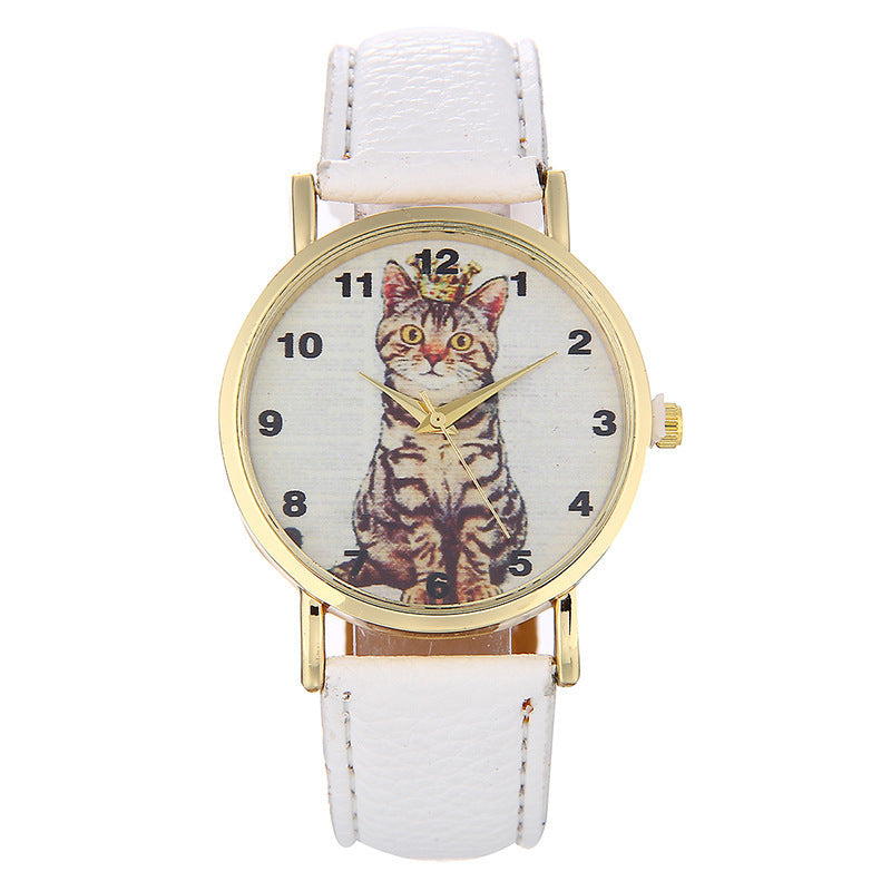 Squatting cute kitten pattern Watch Limorista