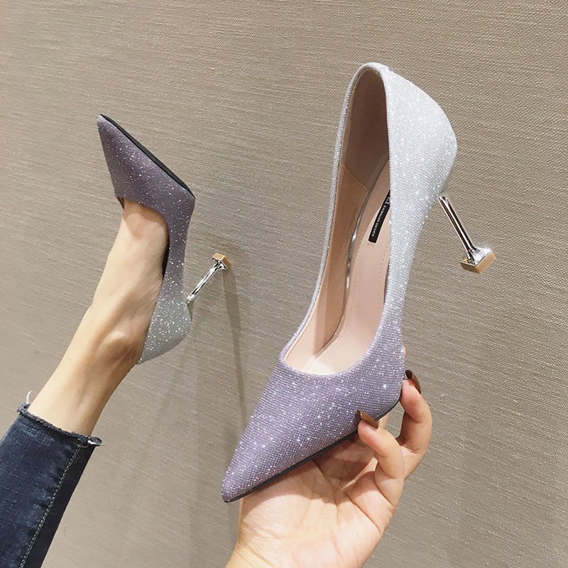 Gradient Sexy Pointed French Stiletto High Heels Limorista