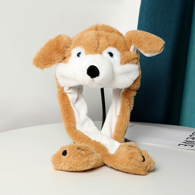 Warm Plush Moving Ear Hat Limorista