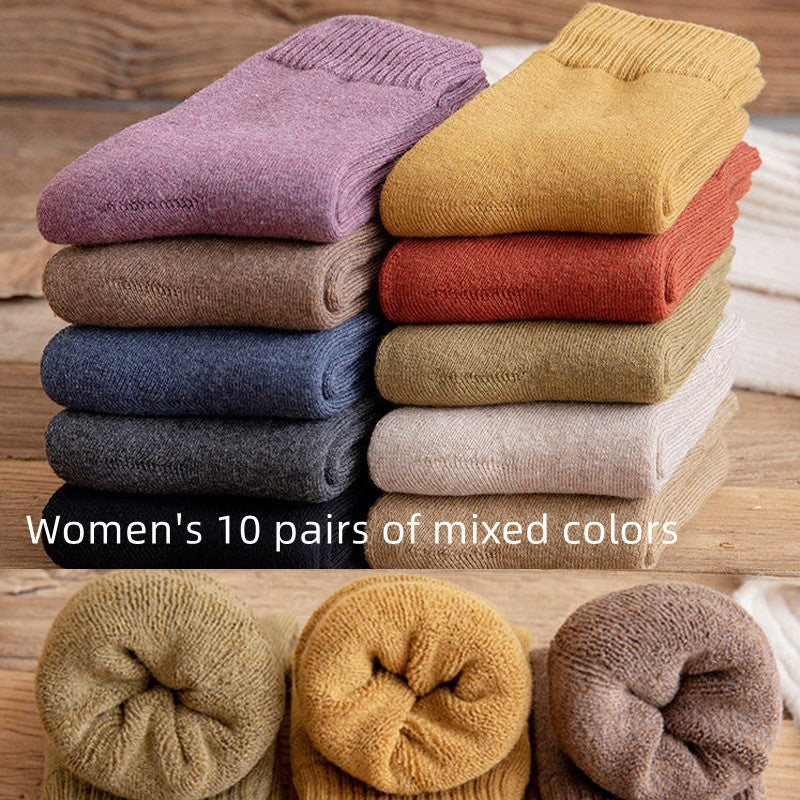 Winter Plush Thickened Warm Socks Middle Barrel Limorista