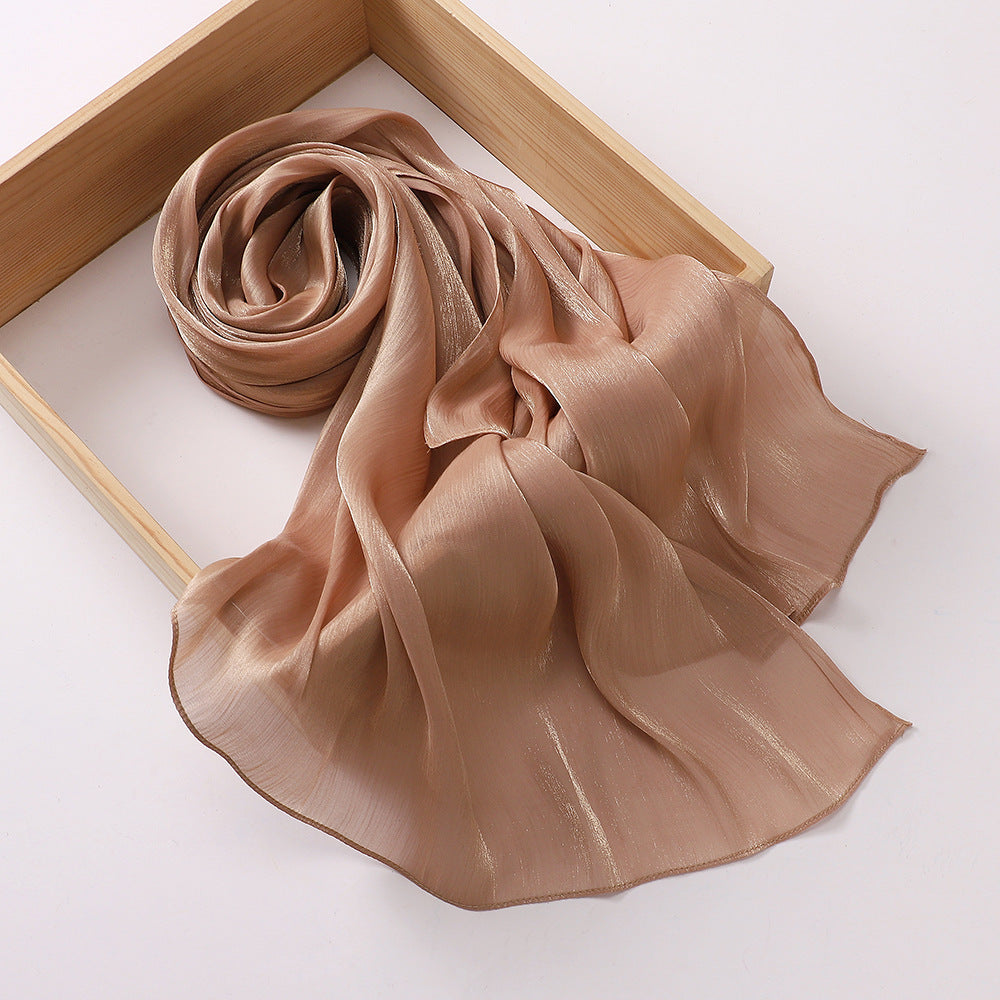 Breathable Cool Island Satin Smooth Silk Toe Scarf Limorista