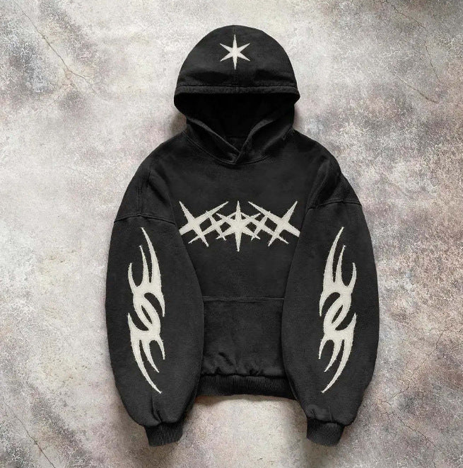 Fashionable Autumn Printed Pullover Hoodie Limorista