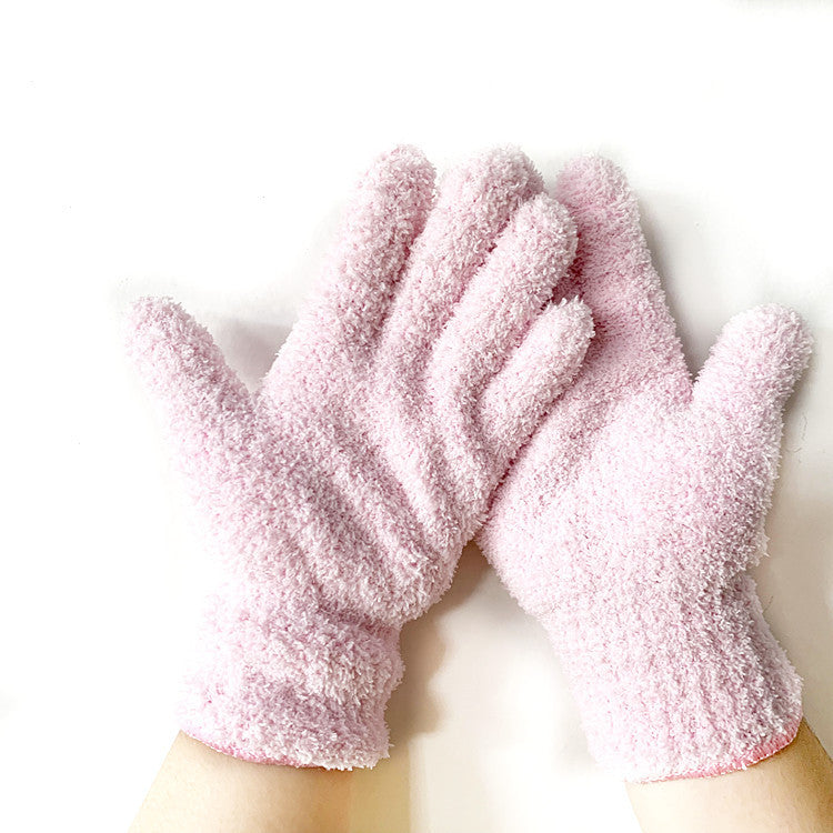 Half Velvet Comfortable Fine Fiber Dust Gloves Limorista