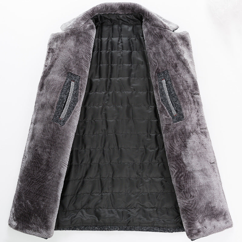 Woolen Coat Autumn And Winter Clothing Middle-aged Men&