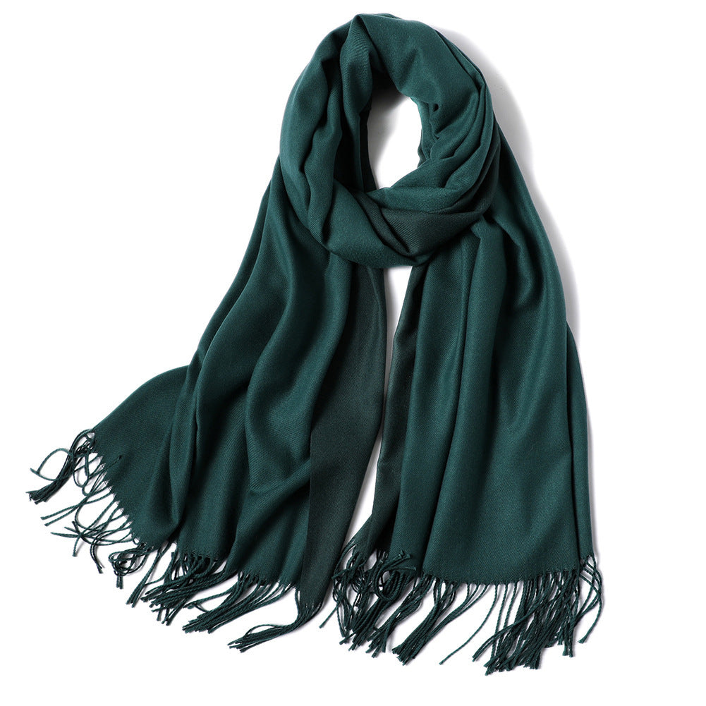 Korean double-sided faux cashmere shawl Limorista
