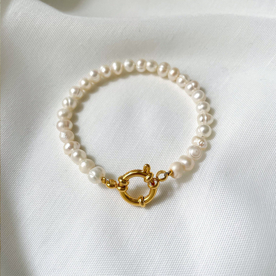 Baroque Natural Freshwater Pearl Bracelet Limorista