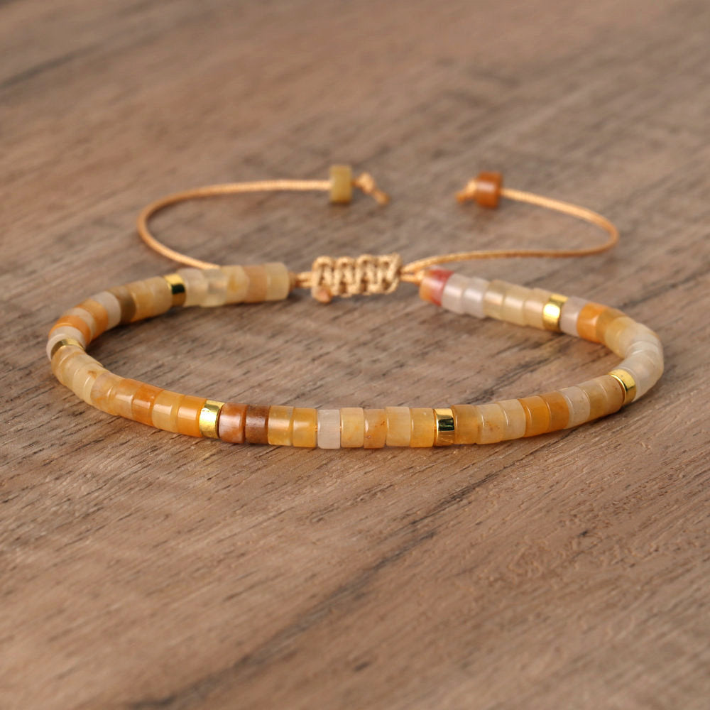 Spacer Beads Beaded Weave Bracelet Women&