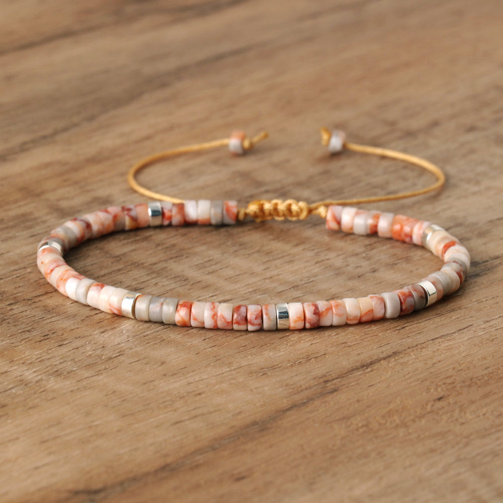 Spacer Beads Beaded Weave Bracelet Women&