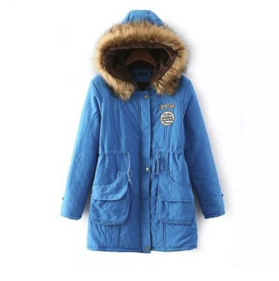 Thick Winter Jacket Women Large Size Long Section Hooded parka outerwear new fashion fur collar Slim padded cotton warm coat Limorista